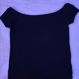 Off shoulder crop top